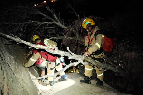 LAFD Aids Hikers Stranded at Stoney Point Park by LAFD, CHATSWORTH - The Los Angeles Fire Department responded by ground and air shortly after sunset on Sep