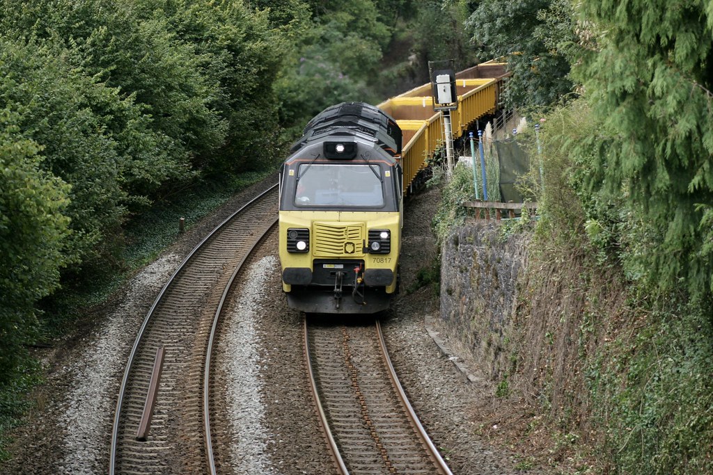 70817 whines up Dainton Bank