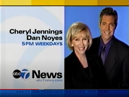 KGO ABC7 News 5PM - Cheryl Jennings And Dan Noyes - Weekda… | Flickr