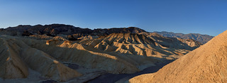 Death Valley Early Morning Panorama at Zabriskie Point, California