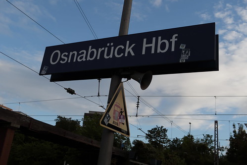 Schild am Osnabrücker Hbf