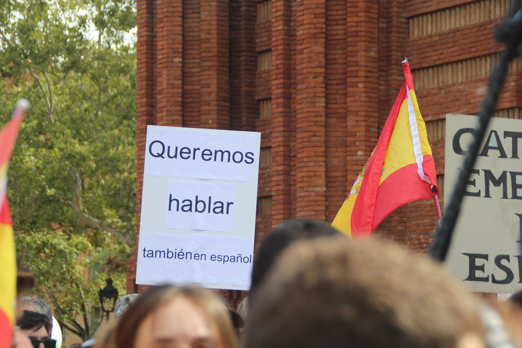 FOTOGRAFÍA. BARCELONA (ESPAÑA), 18.09.2022. Cataluña se levanta contra el régimen xenófobo que ocupa el Gobierno de la Generalidad de Cataluña. Ñ Pueblo (4)