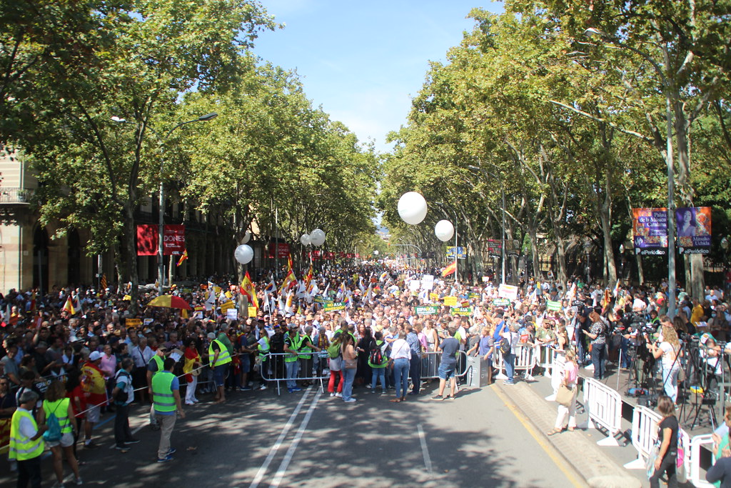 FOTOGRAFÍA. BARCELONA (ESPAÑA), 18.09.2022. Cataluña se levanta contra el régimen xenófobo que ocupa el Gobierno de la Generalidad de Cataluña. Ñ Pueblo (221)