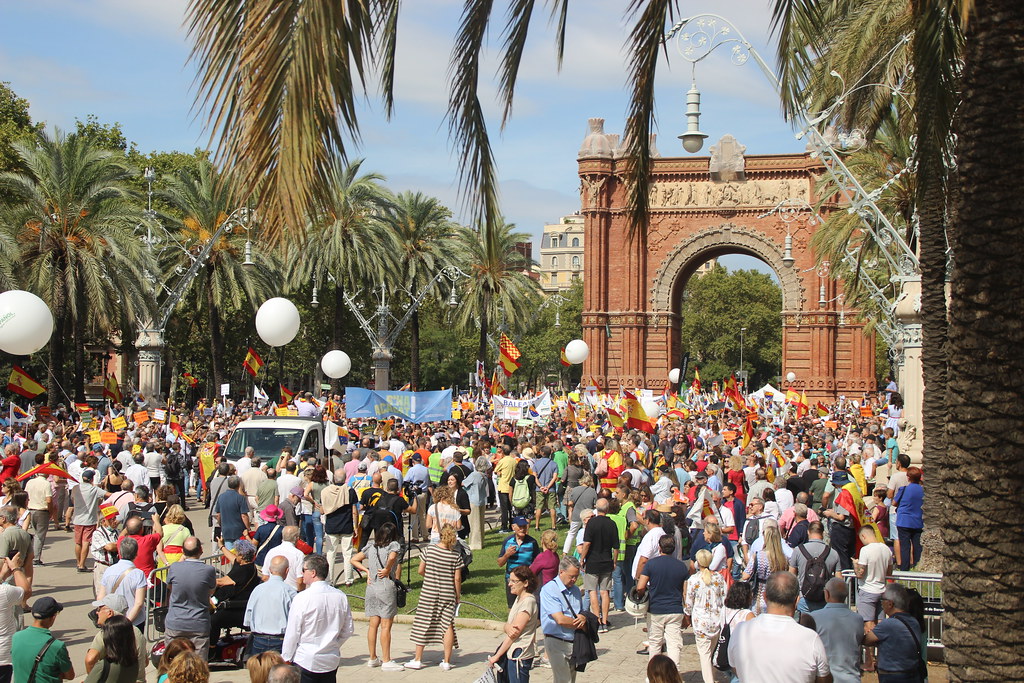 FOTOGRAFÍA. BARCELONA (ESPAÑA), 18.09.2022. Cataluña se levanta contra el régimen xenófobo que ocupa el Gobierno de la Generalidad de Cataluña. Ñ Pueblo (163)