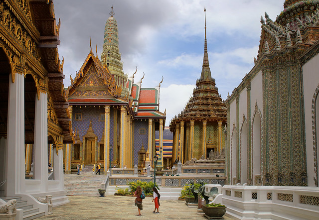 Exploring the Royal Pantheon and Phra Mondop Library at Grand Palace in Bangkok