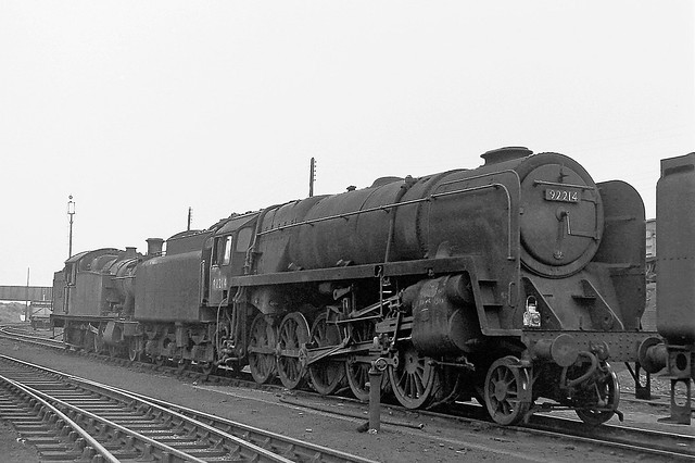 92214 at Ebbw Junction Shed, Newport on 15-07-1962
