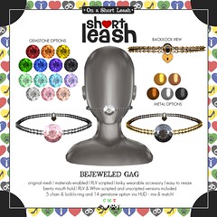 .:Short Leash:. Bejeweled gag