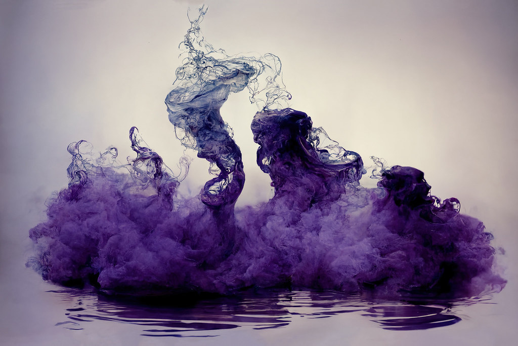 Prompt used - deep purple smoke of the water | Artwork creat… | Flickr