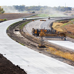 LSB Construction - Oct. 21st, 2021 LSB NE-2 mainline paving, looking westbound. View from 98th and Saltillo Road.