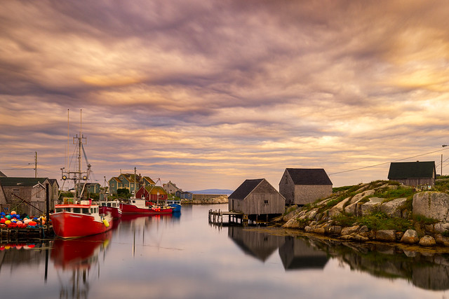 Peggy's Cove, sunrise, Nova Scotia, Canada