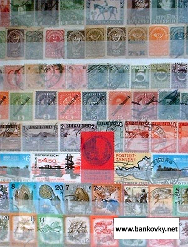 Známky Rakúsko balíček 300 ks rôznych