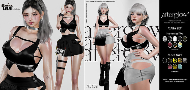 Afterglow - 007 - Xiara - Harnessed Top & Mix Skirt