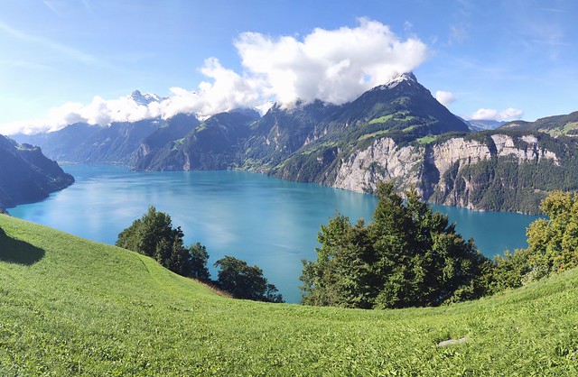 Lucerne Lake from Morschach, Swiss Alps