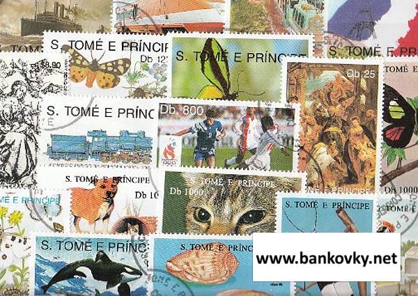 Známky Svätý Tomáš a Princov ostrov balíček 50 ks rôznych