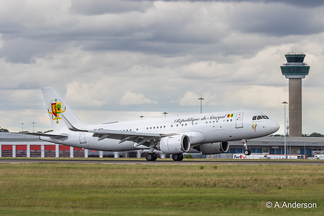 Airbus A320-200neoCJ 6V-SEN SenegalGovernment 20220918 Stansted
