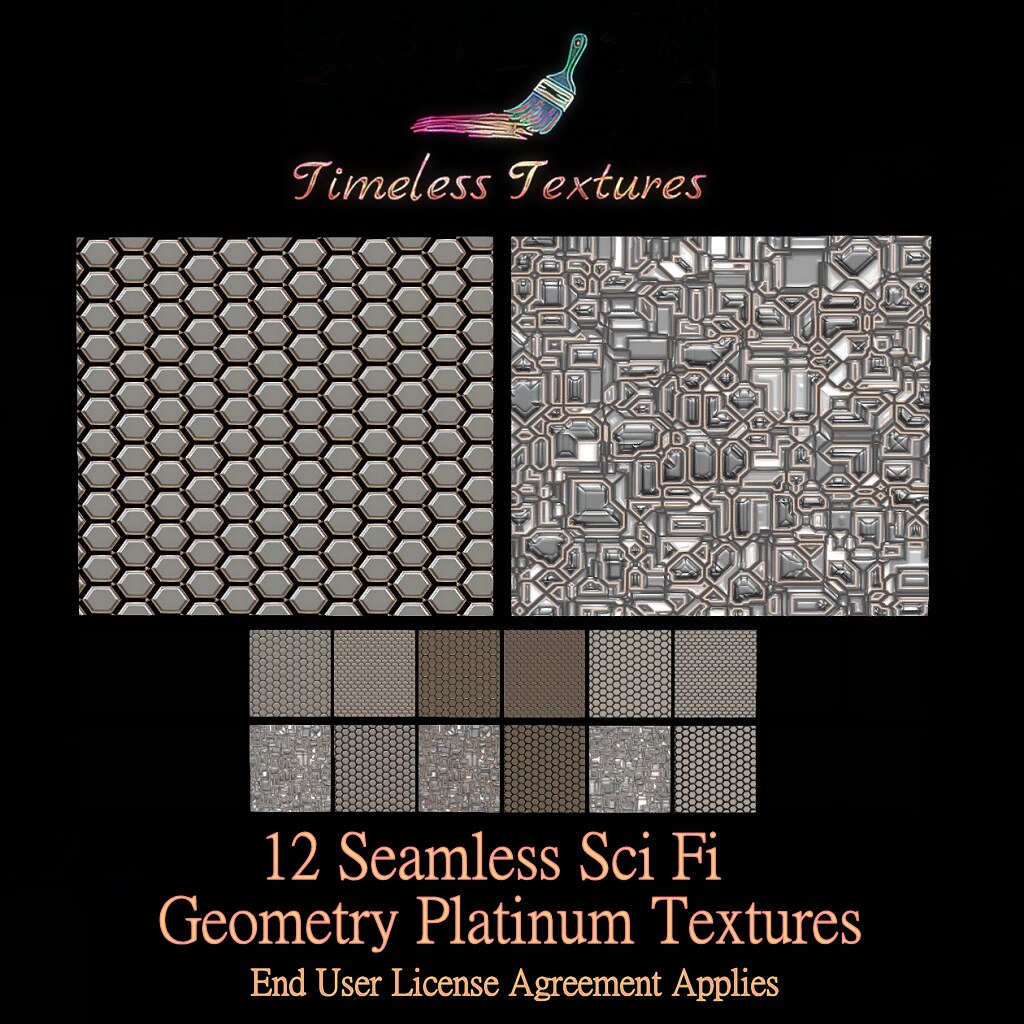 TT 12 Seamless Sci Fi Geometry Platinum Timeless Textures