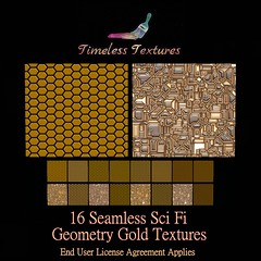 TT 16 Seamless Sci Fi Geometry Gold Timeless Textures