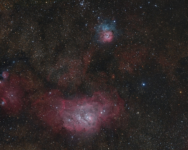Messier 8 - Messier 20 (2022 AI)