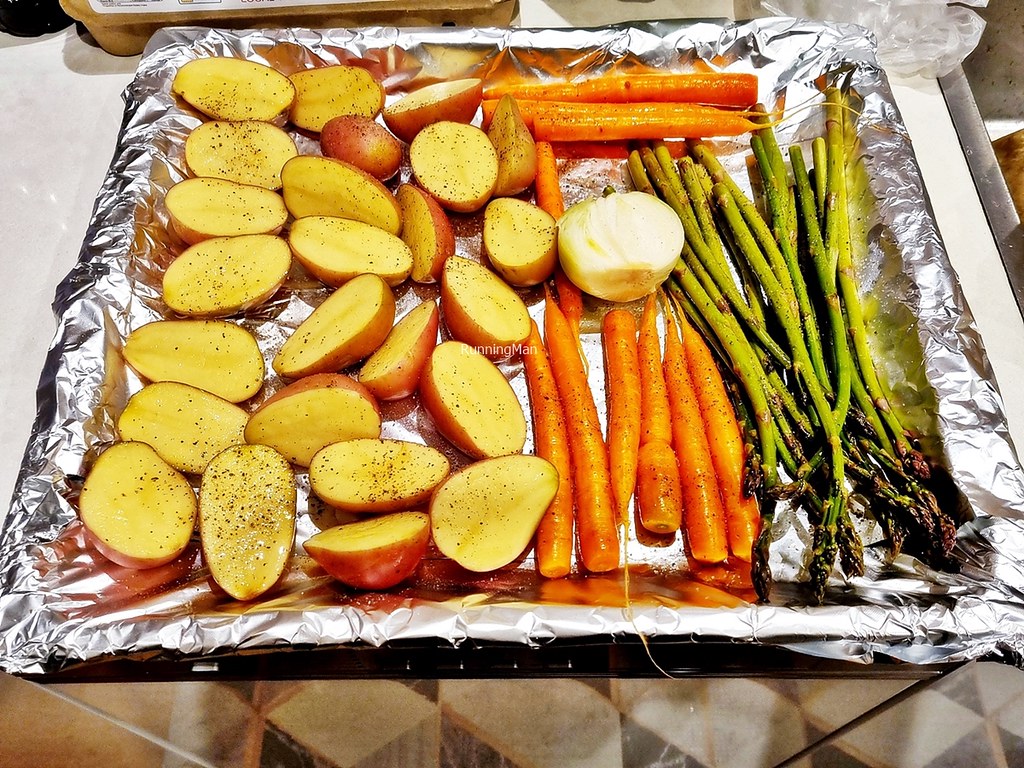 Seasoned Vegetables Ready For Oven-Baking