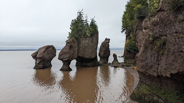 Rock formation at Hopewell rocks
