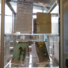 Banned books display at Tūranga