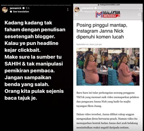 Janna Nick Jawab Reaksi Netizen Susulan Foto Tayang Punggung