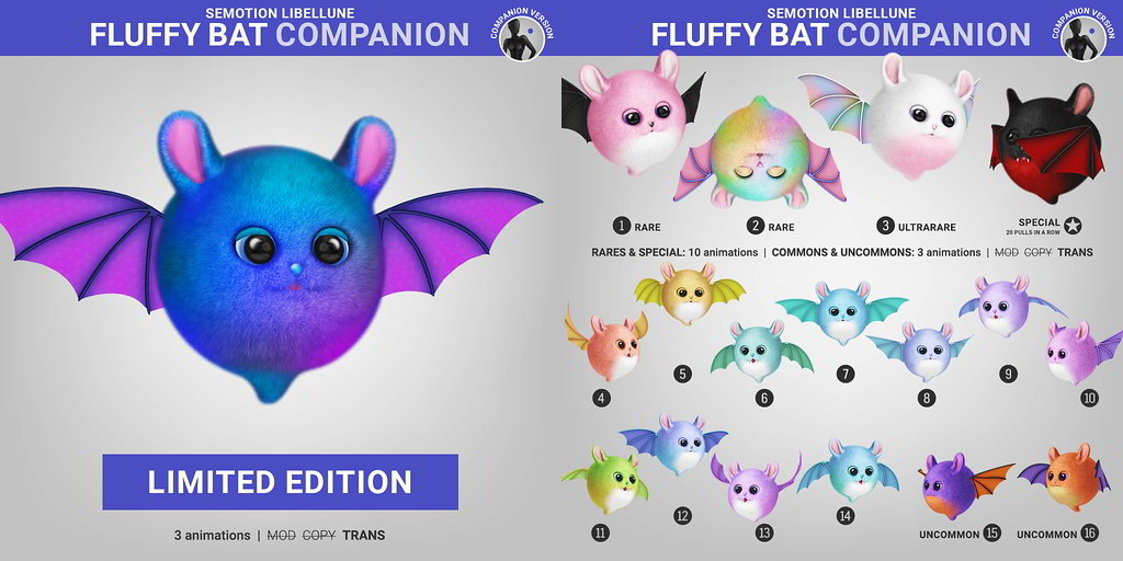 SEmotion Libellune Fluffy Bat Companion