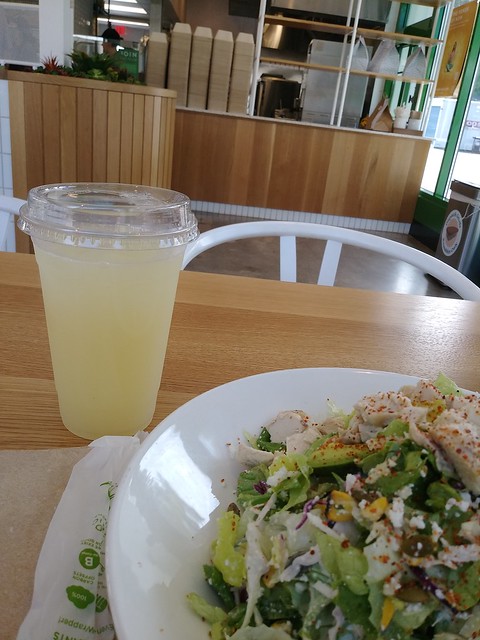 Salad and lemonade from MIXT Mill Valley