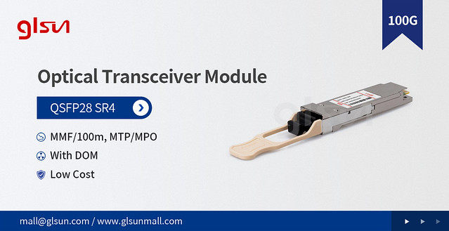100G QSFP28 SR4 Transceiver Module
