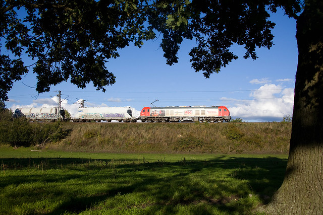 MEG 159 235 + Güterzug/goederentrein/freight train  - Golm