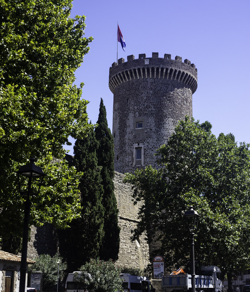 Rocca PIa, a medieval fortress in Tivoli, Italy