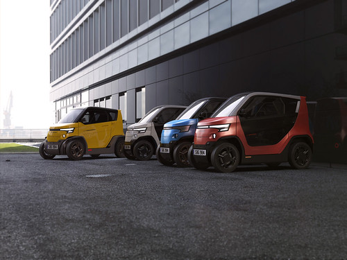 Este é o primeiro microcarro 100% elétrico. E ainda estica e encolhe!