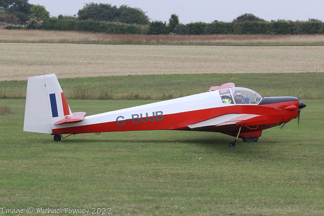 G-BUJB - 1980 build Slingsby T.61F Venture T.2, at Popham during the LAA Grass Roots Fly-in 2022