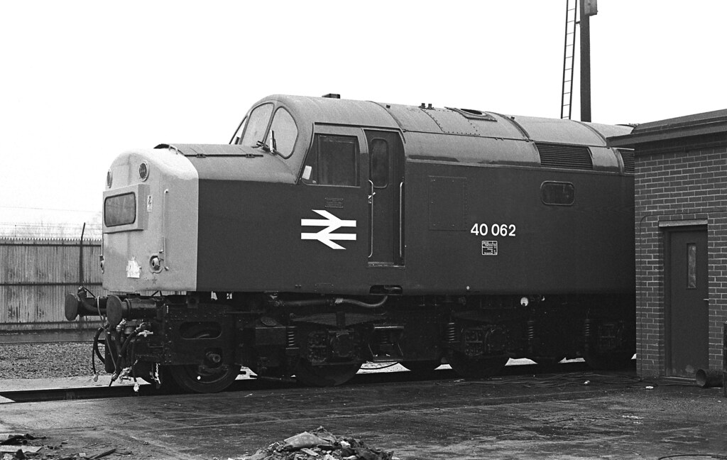 Ex Works  Class 40 Crewe 1976.