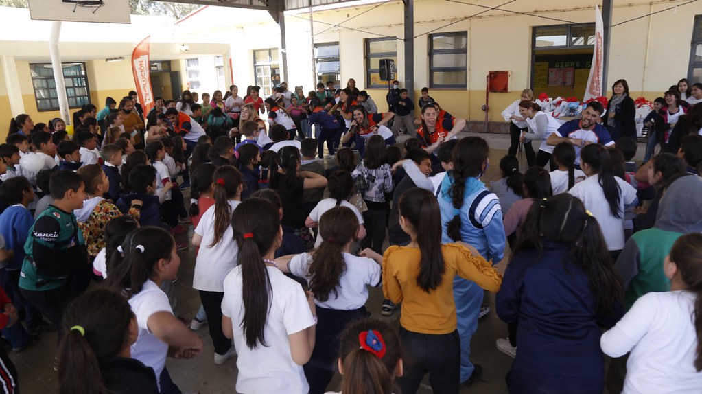 2022-09-23 DEPORTES: Recreo Activo visito una escuela de San Martín