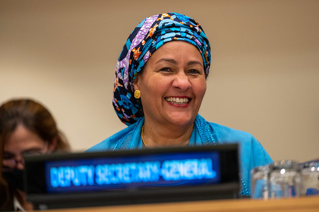Amina J. Mohammed during visit to New York