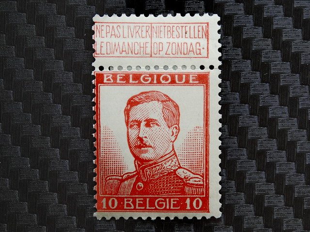 World Stamps - Belgium 1912 - King Albert I 1Fr