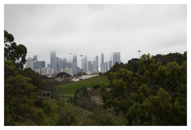 Melbourne skyline from Yarra Bend Park