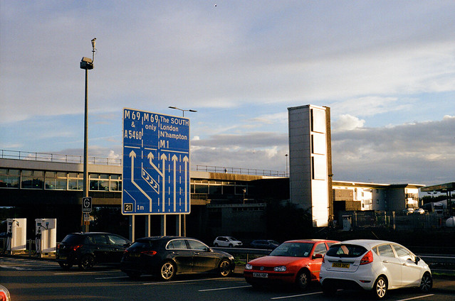 Leicester Services at Sunset
