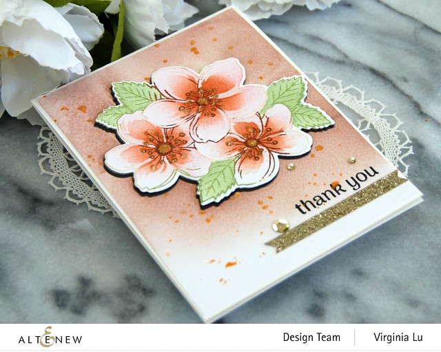 Altenew- Cherry Blossoms Stamp Die and Stencil Bundle -002