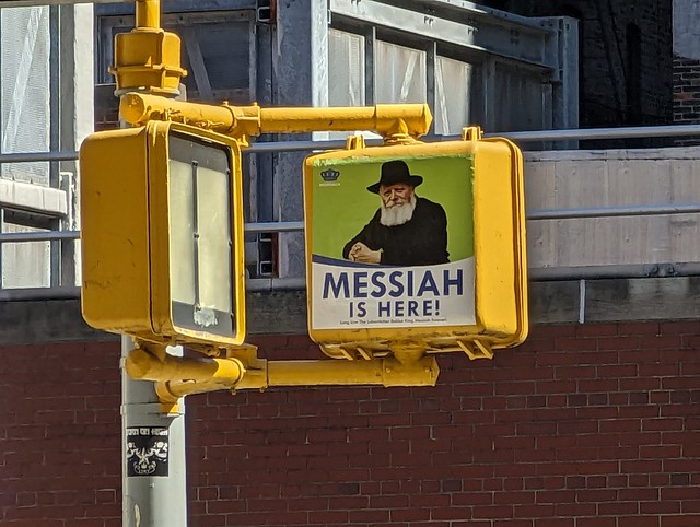 Messiah is Here pasteup, New York City, New York, USA