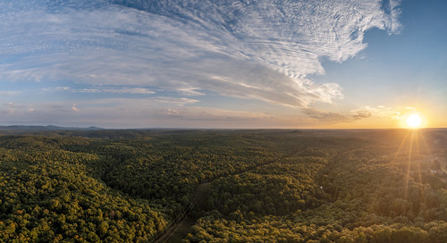 White Oak Creek, Morgan County, Tennessee 1 by Chuck Sutherland, forest aerial drone sunset cumberlandplateau whiteoakcreekvalley morgancounty tennessee tn