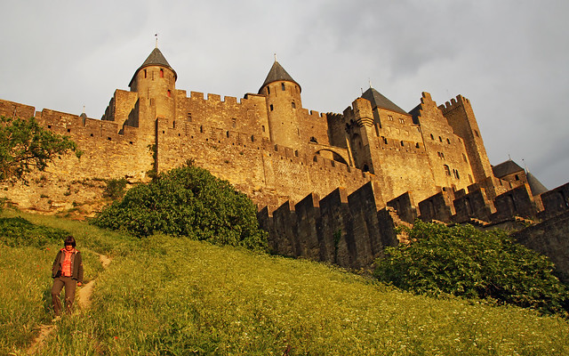 Carcassonne in sunset