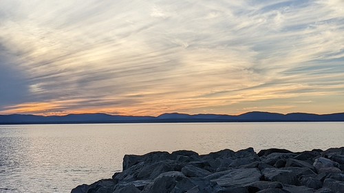 Sunset on the St Lawrence River in Rivière du Loup Qc by pegase1972, Sunset on the St Lawrence River in Rivière du Loup Qcquebec québec qc canada rivièreduloup basdufleu