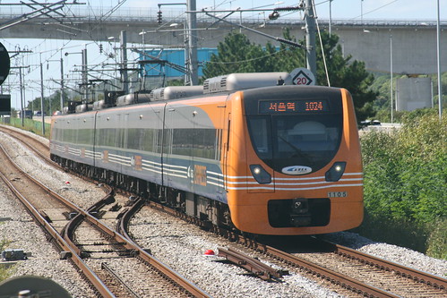 Airport Railroad 1000 series in Gaeyang.Sta, Gaeyang, Incheon, S.Korea /Sep 23, 2022
