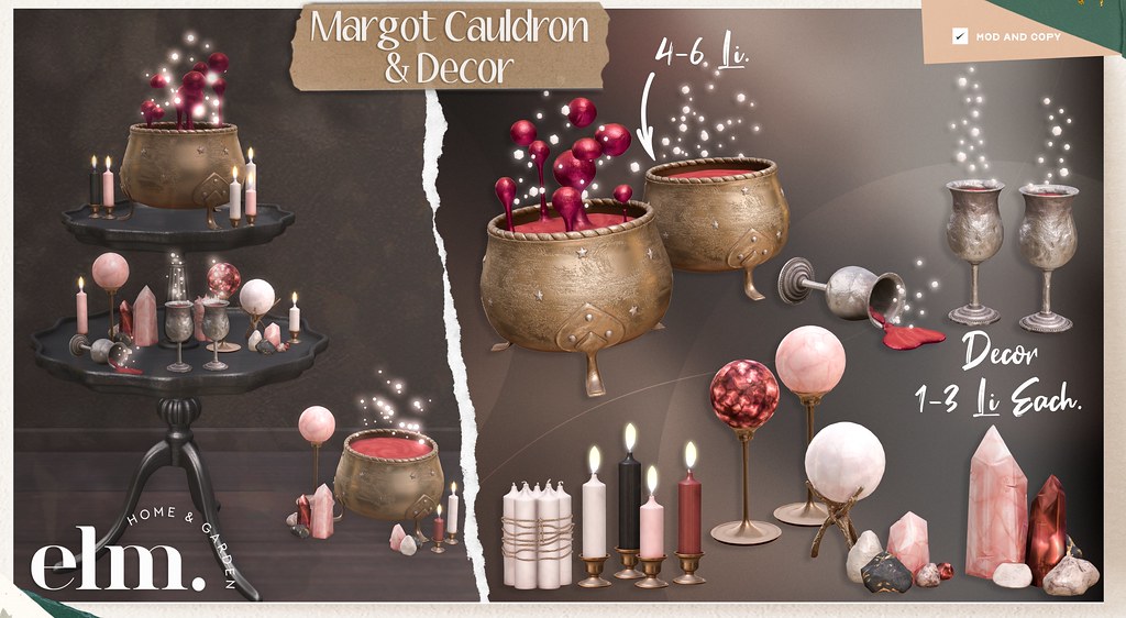 Elm. Margot Cauldron + Decor