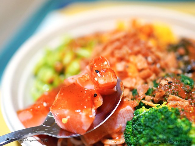 彩碗 菜單 台中北屯餐廳 北平路美食 健康便當 沙拉餐盒 夏威夷料理 新鮮原型食物 colorbowlpoke