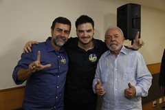 Marcelo Freixo e Lula em reuniu00e3o com influenciadores 25.09.22