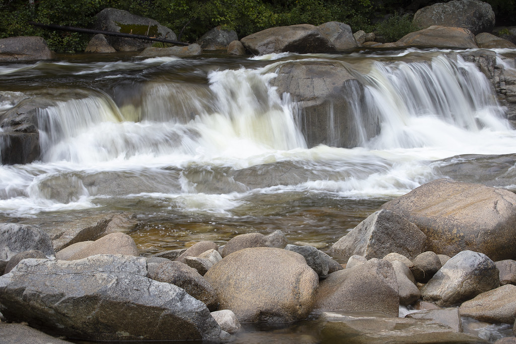 White Mountain National Forest - Kancamagus National Scenic Byway - Lower Falls - Swift River - New Hampshire