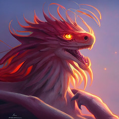 02465 - anzu the fire-breathing bird monster